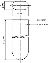 INSPECTION TUBE FOR COPPER CORROSION TEST APP-ASTM D130