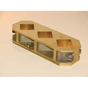 CUBE MOULDS-50 X 50 X 50 MM-BRASS MATERIAL-THREE GANG-ASTM C109-DIAGONAL SHAPE
