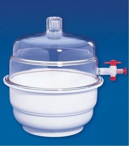 DESICCATOR - PLASTIC - VACUUM 250 MM