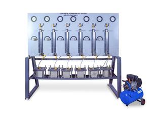 CONCRETE PERMEABILITY TESTER - AS PER ﻿IS:516 (PART2/SEC1) - 3 CELL UPTO 15 KG PRESSURE WITH AIR COMPRESSOR