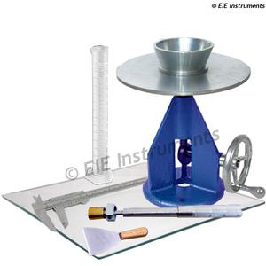 FLOW TABLE (CEMENT)-HAND OPERATED - 25CM DIA - STEEL TOP - IS 5512