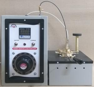 PENSKY MARTEN FLASH POINT APPARATUS-WITH VOLTAGE VARRIER, MOTORIZED STIRRER AND DIGITAL INDICATOR