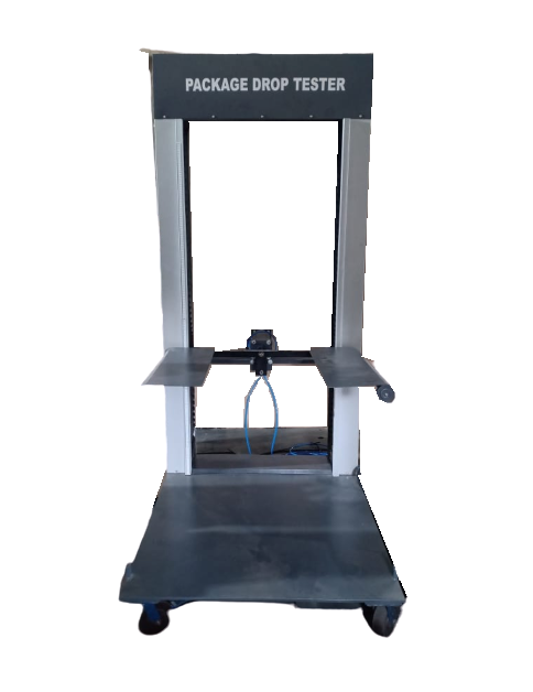 PACKAGE DROP TESTER-MOTORIZED HEIGHT ADJUSTMENT-WITH PNEUMATIC RELEASE MECHANISM