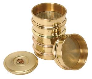 FULL HEIGHT FINE SIEVE SET - 20CM DIA X 50MM HEIGHT - FOR GEOTEXTILE GLASS BEAD SEPARATION TEST