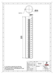 GLASS CYLINDER FOR PHOTOMETRIC TUBE TEST APPARATUS