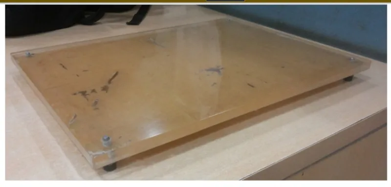 ACRYLIC BASE PLATE FOR MINI SLUMP CONE