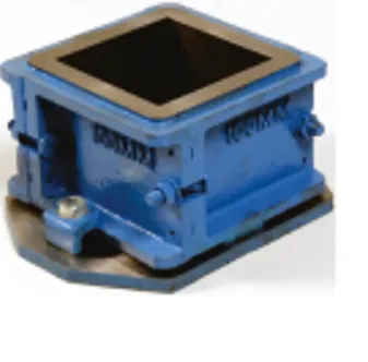 CUBE MOULDS-7.06 CM-CAST IRON