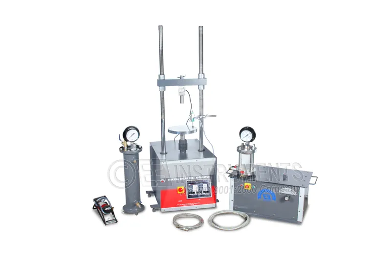 DIGITAL TRIAXIAL SHEAR TEST APPARATUS - FOR CD UU CU TEST WITH DEDICATED PC SOFTWARE