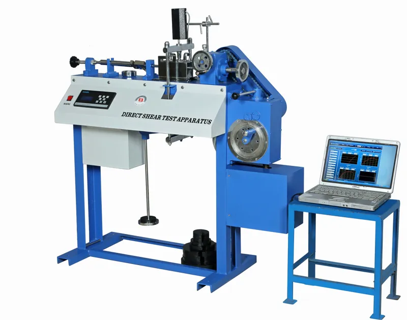 DIRECT SHEAR APPARATUS - TOUCH SCREEN HMI & PLC MODEL - SERVO CONTROLLED WITH PC SOFTWARE-