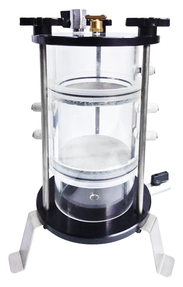 GRADIENT RATIO TEST APPARATUS - SOIL GEOTEXTILE PERMEAMETER - WITH PIEZOMETERS AND DATA ACQUISITION SYSTEM - ASTM D5101-