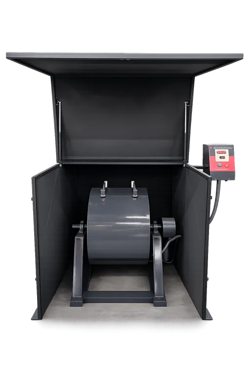 NOISE REDUCTION CABINET FOR LOS ANGELES ABRASION TESTING MACHINE