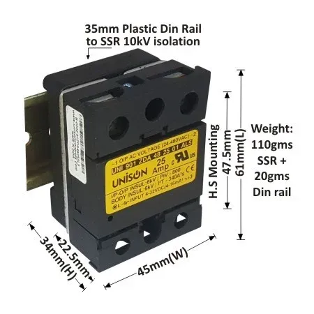 SOLID STATE RELAY (SSR) - 25 AMP