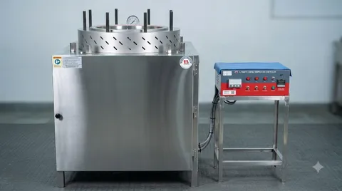 TILES AUTOCLAVE - CRAZING TEST AUTOCLAVE - 350MM DIA X 450MM DEPTH - EN ISO 10545-11-COMPLETE SS304